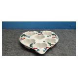 Hand Painted Heart Muffin Pan