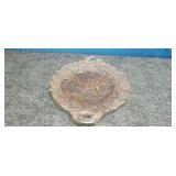 Depression Pink Glass Platter