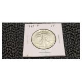 1945 P  EF  Walking Liberty Half Dollar