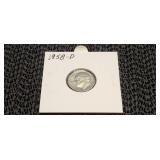 1958 D  AU  Franklin  Dime