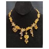 Kirks Folly Whimsical Cherubs Charm Necklace