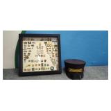 Collection of Bus Driver Pins & Hat Size 7-1/4