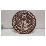 18' Round Kokopelli Ceramic Wall Decoration