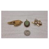 Monet Brooch, Vanda USA Pendant & Other Brooch