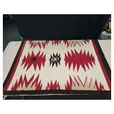 Vintage Hand-Woven Navajo Wool Rug