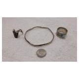 Rings  Size 10.0 & 7.5  and Bracelet