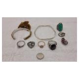 Vintage Rings,  Bracelet & Pendant