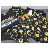 GI Joe Shirt XL, Turtles PJ Bottoms XL & Boxers XL