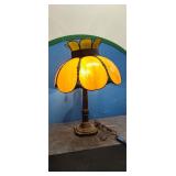 Vintage Stain Glass Lamp