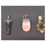 3)  Crystal Pendants