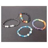 4) Stone & Crystal Bracelets