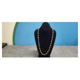 Vtg-Style Long Colored Glass Bead Necklace