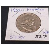 1952 P   Silver Franklin Half Dollar