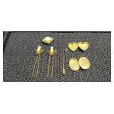 Vintage Button Covers, Hair Pins & Stick Pin