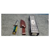 4' Blade Belt Knife and Sheath