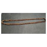 Vtg Hawaiian Lei Necklace made fro Koa Seeds