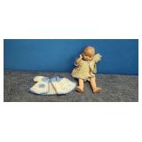 1930's-1940's Baby Doll w/ Handmade Cloths