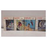 One 1958 & Three 1960 Galaxy Science Fiction Books