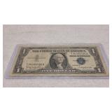 1957 B One Dollar Silver Certificate