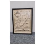 9'ï¿½12' Map of Monhegan Island Maine