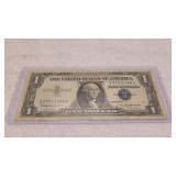 1957 B One Dollar Silver Certificate
