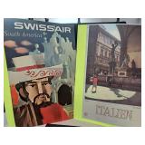 Vintage Swiss air Poster & Italien Poster