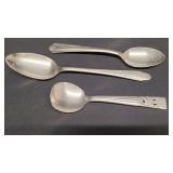 Silver Spoons -1)  USN, 2) Demitasse