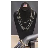 Necklaces, Charm Bracelet & Flag Pin
