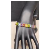 925 Multi-Color Gemstone Tennis Bracelet