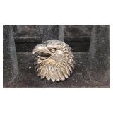 G & S Sterling Silver Eagle Head Ring sz 12.5