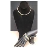 Fashion Bracelets & Rhinstone Necklace