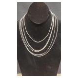 5) Silver-Tone Chains/Necklaces