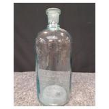 Antique Aqua Glass Apothecary Bottle
