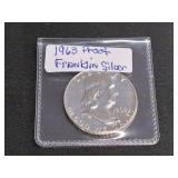 1963 Proof Silver Franklin Half Dollar