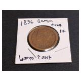 1856 Braided Hair Large Cent  Good Date