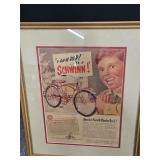 Vintage Schwinn Advertising 16' X 20'