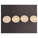 4) Indian Head-Buffalo Nickels Good Dates