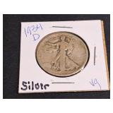 1934 D Silver Walking Liberty Half Dollar