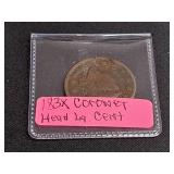 Coronet Head Large Cent 183? Date unreadable