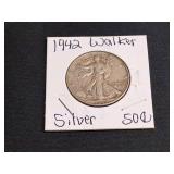1942 Silver Walking Liberty Half Dollar