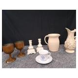 Copper Goblets,  Candle Sticks & More