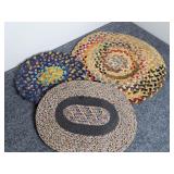Vintage Braided Rag Rug Trivets