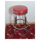 Vintage Retro-Style Chrome Bar Stool