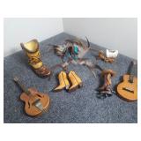 Miniature Boots & Guitars and Other Western Items