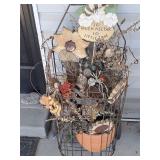 Vintage Shopping Cart Yard Art
