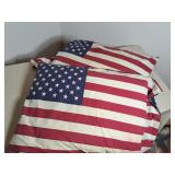 2 Vintage Flag Pillows