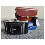 Vintage Welta Weltax Folding Camera w/Case