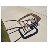 Antique Metal Wheelbarrow