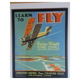 Vintage Curtiss-Wright Flying Service Poster