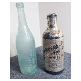 Antique Whiskey Bottle & Other